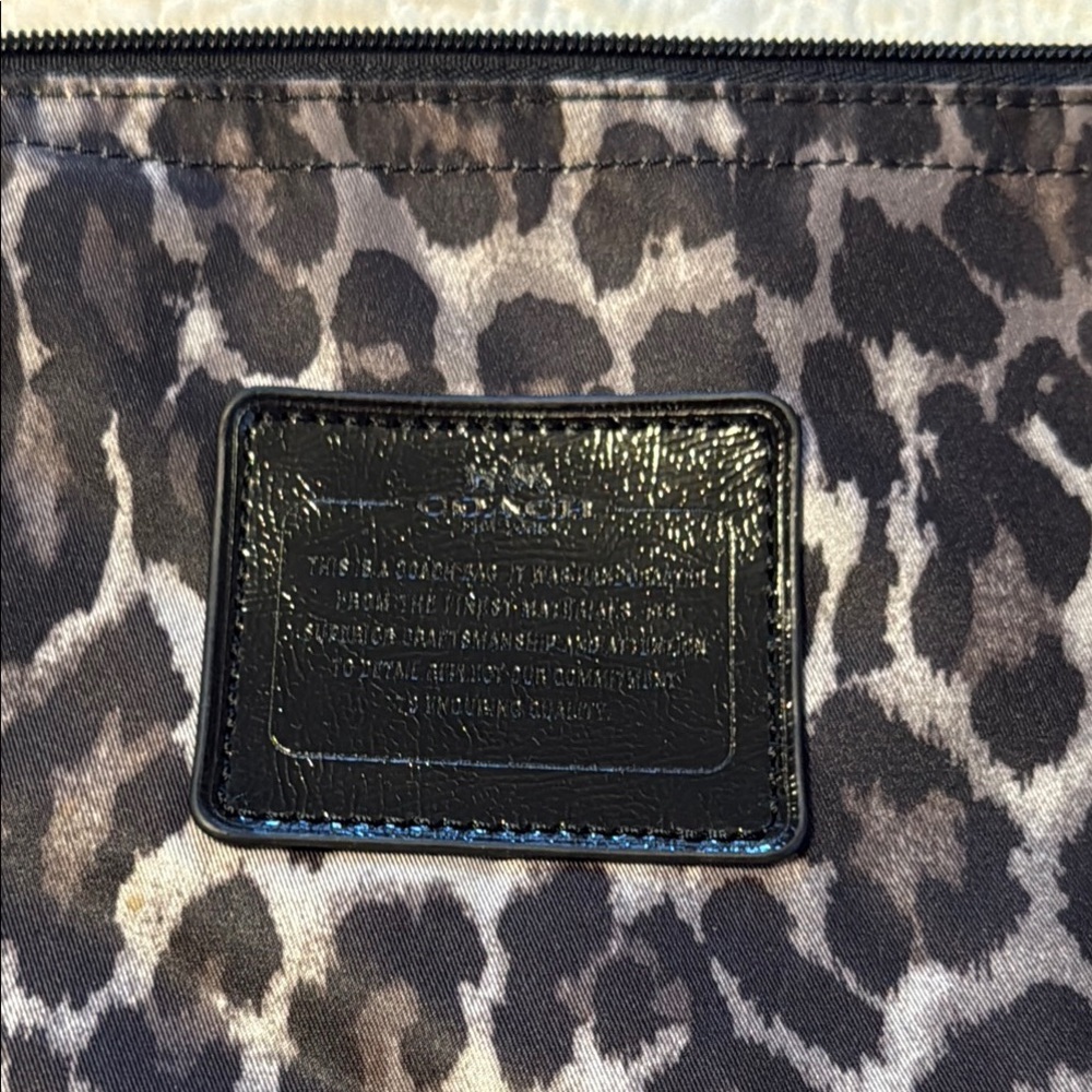 Coach Gray silver and Black Tote Bag - Picture 3 of 8
